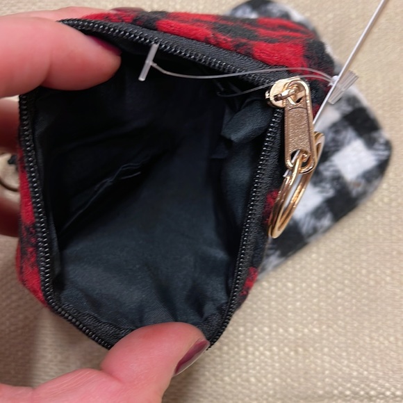 Flannel coin purse keychain - Picture 5 of 5